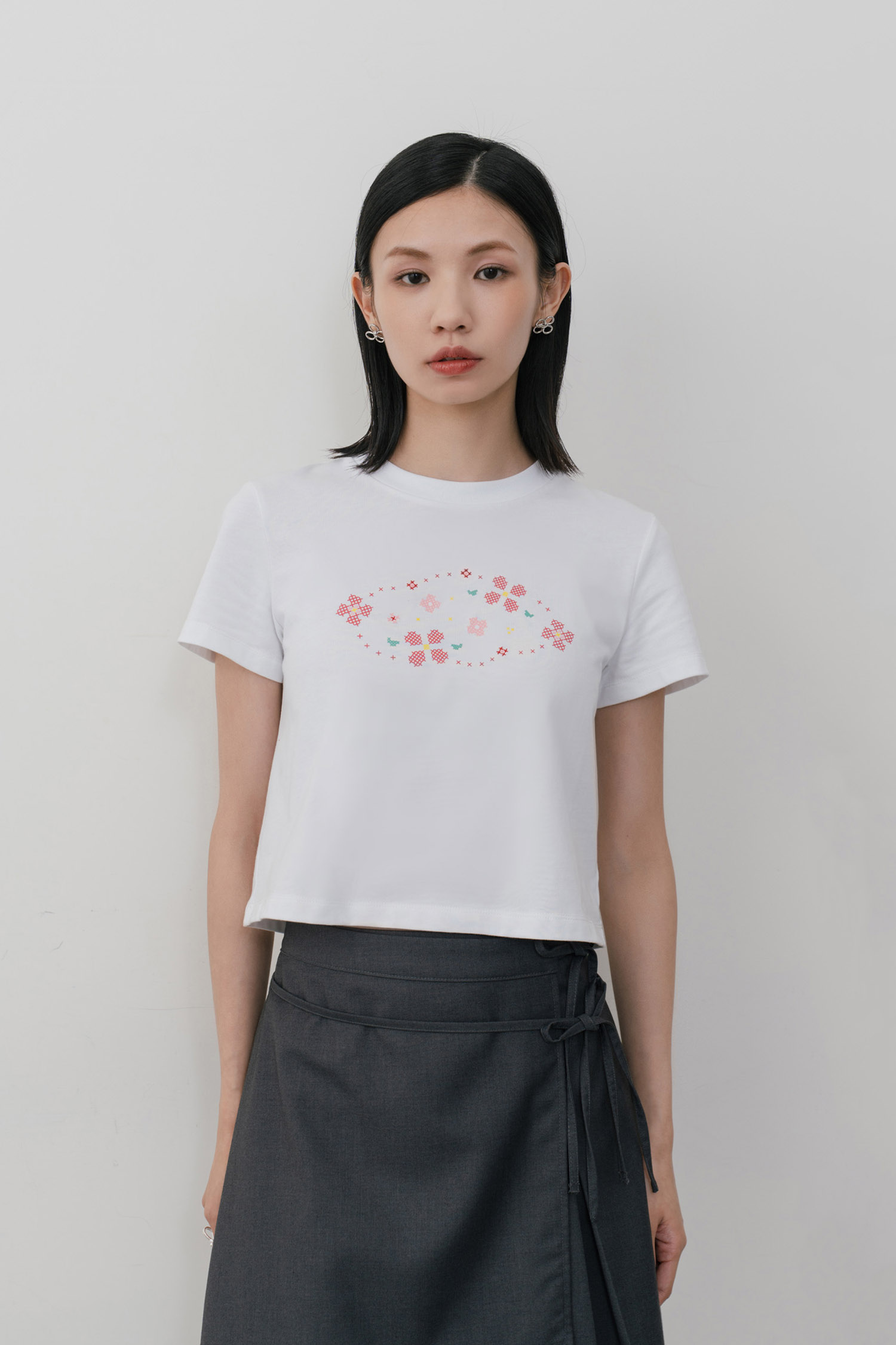 小小花園十字繡上衣