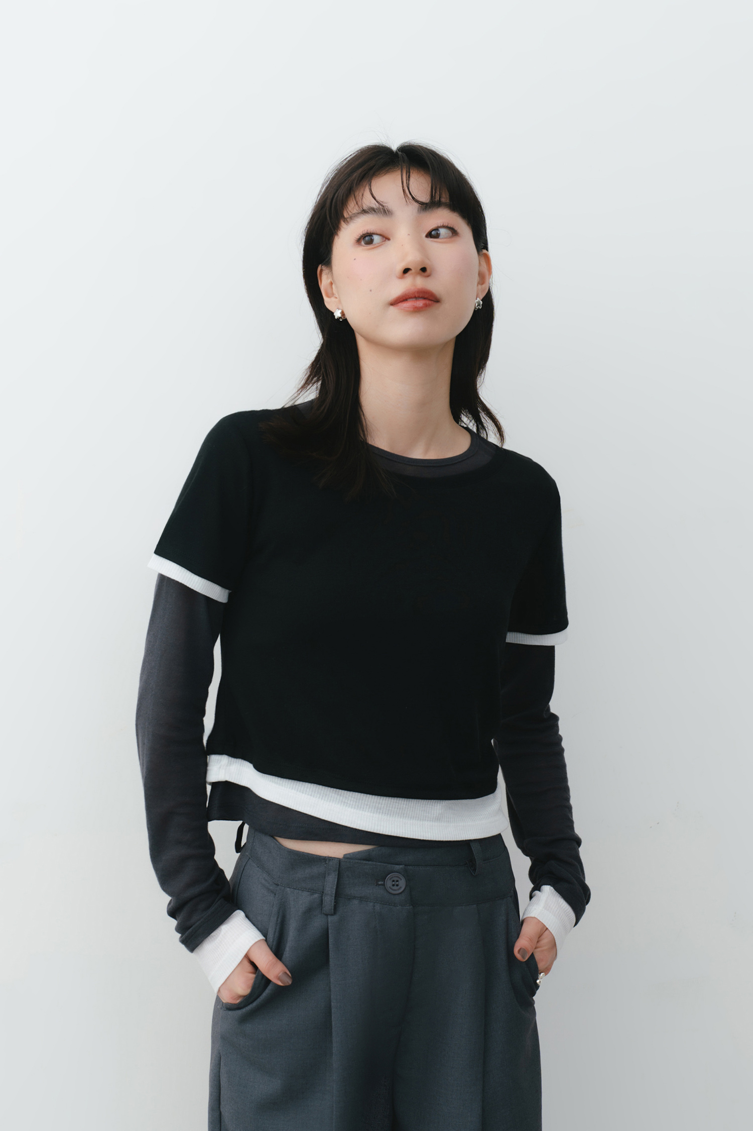 一秒出門雙層上衣