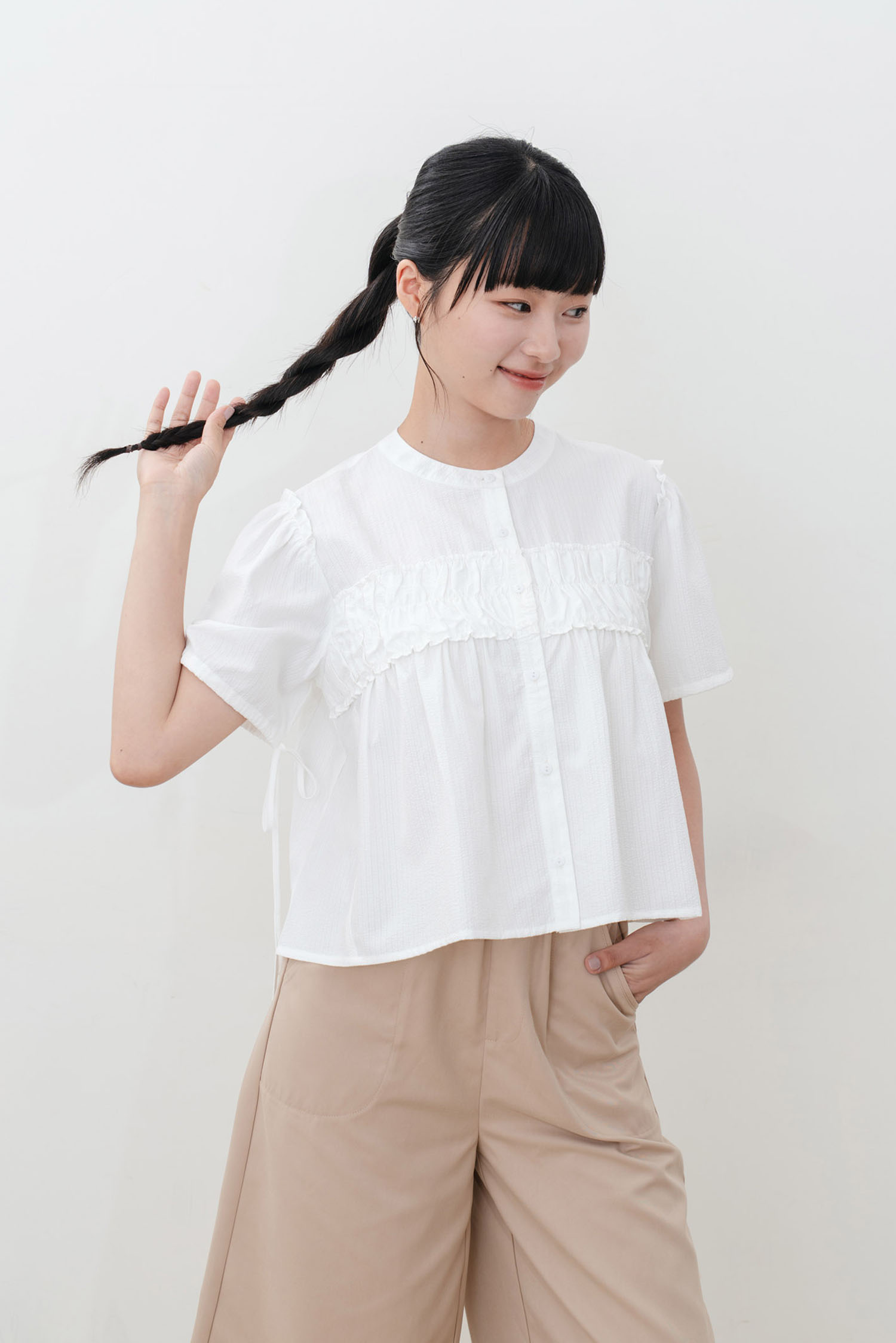 伸縮自如條紋襯衫