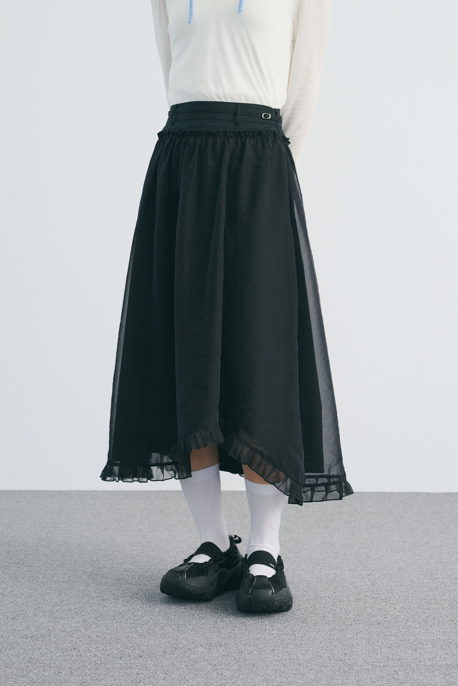 輕飄飄拼接長裙