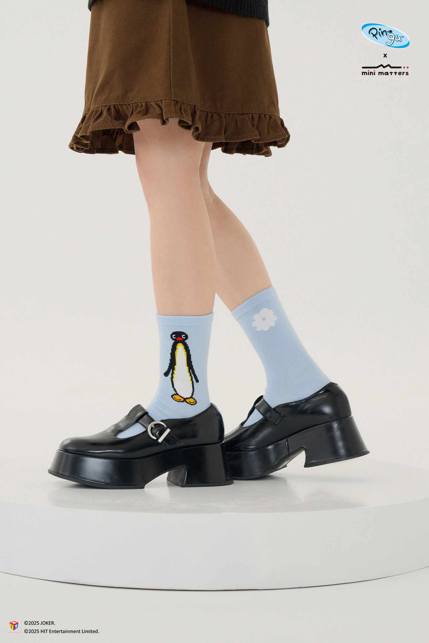 長長Pingu花花襪