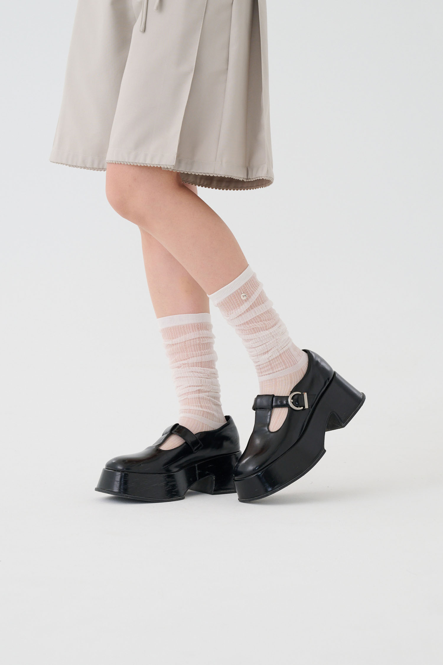 小花鐵牌堆堆襪