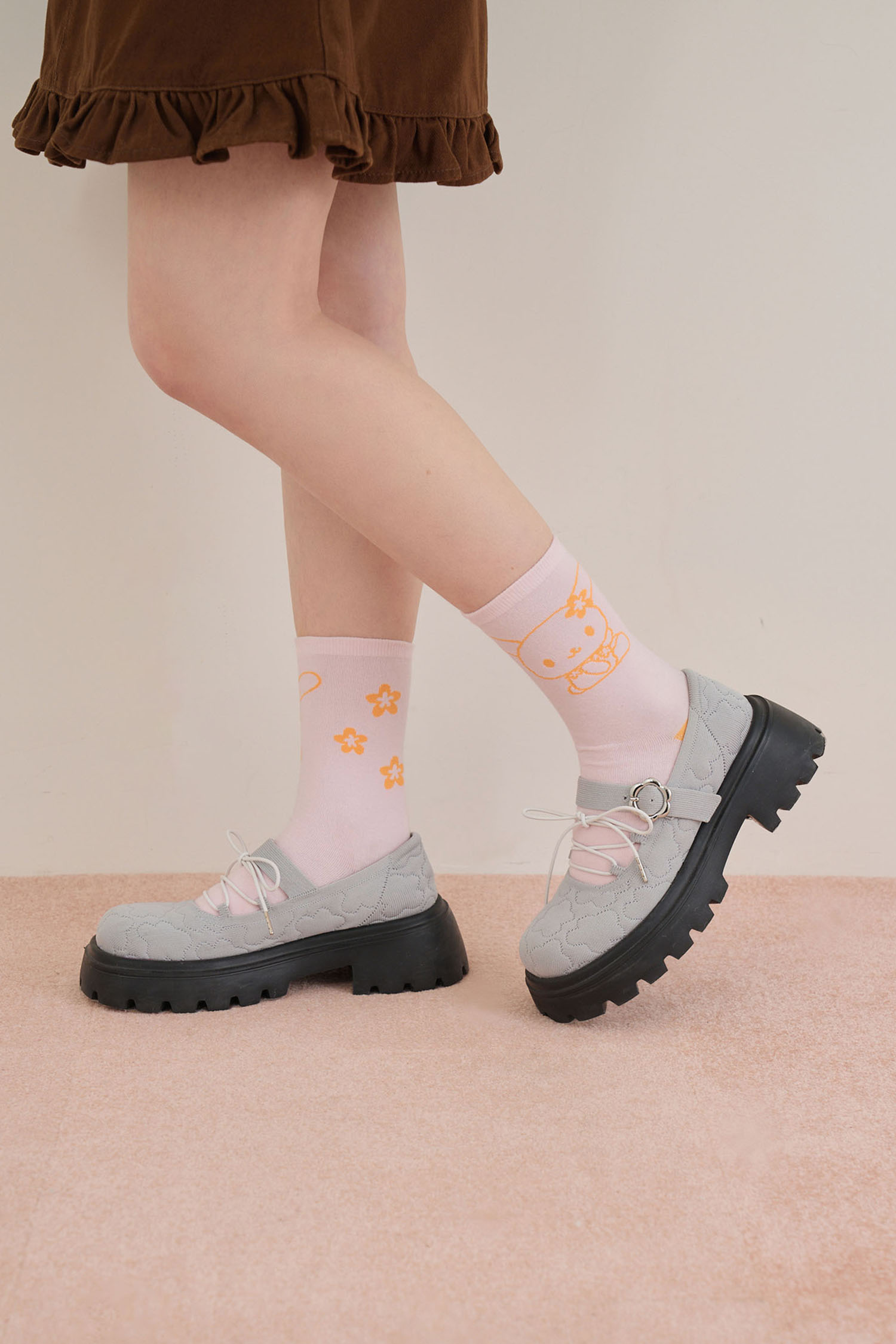 花小兔提花襪