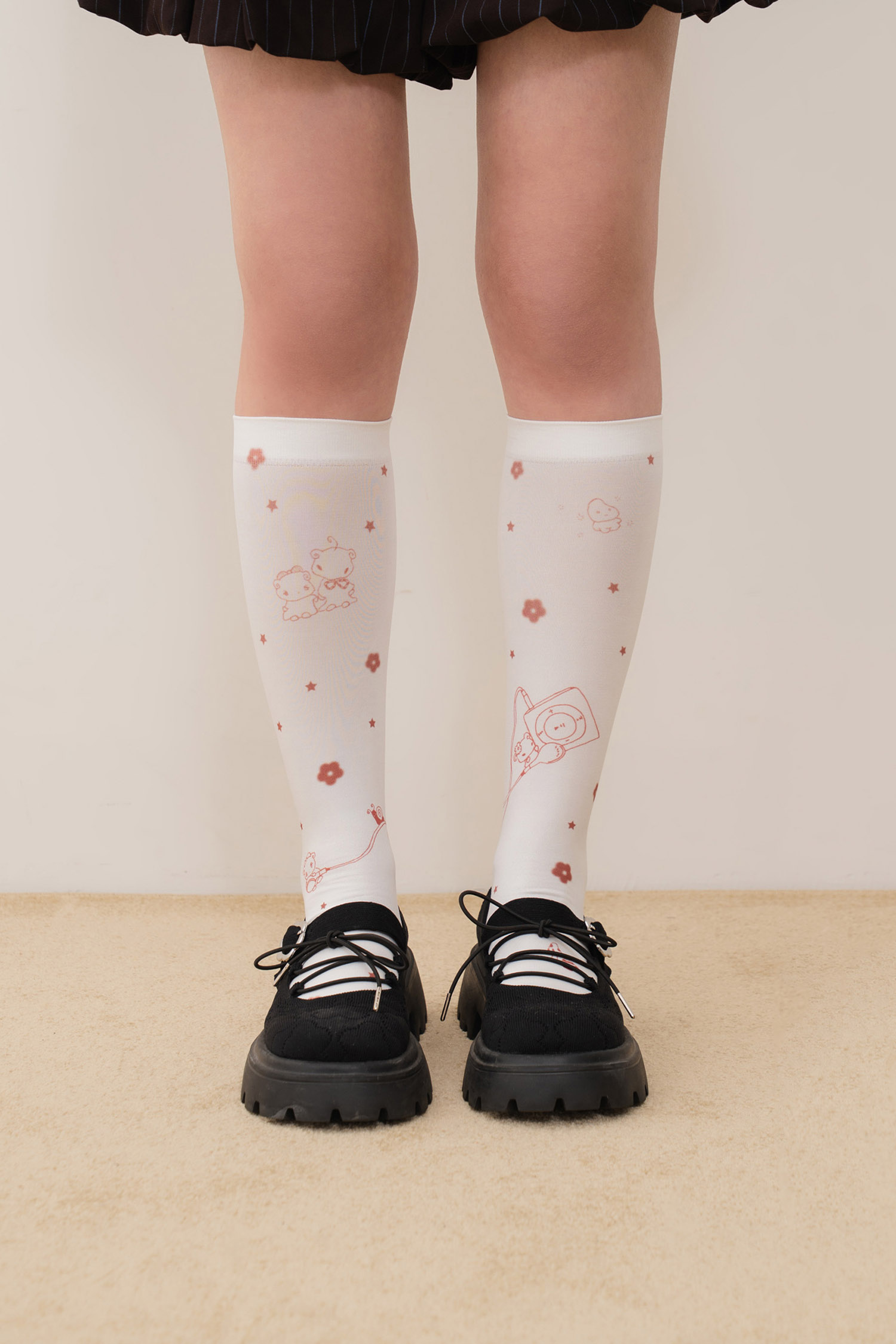 小精靈花園印花襪