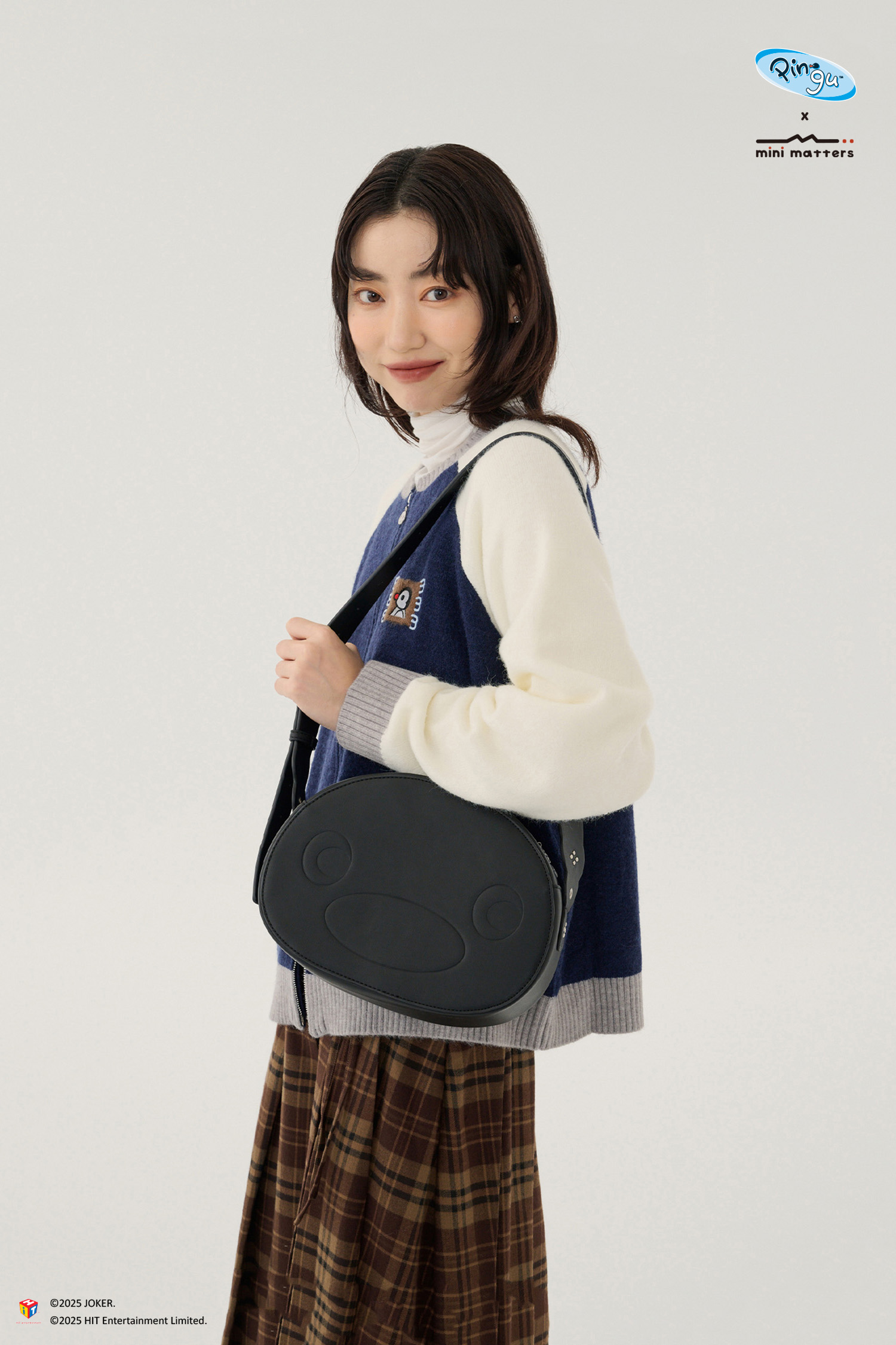 Pingu壓紋2way包包