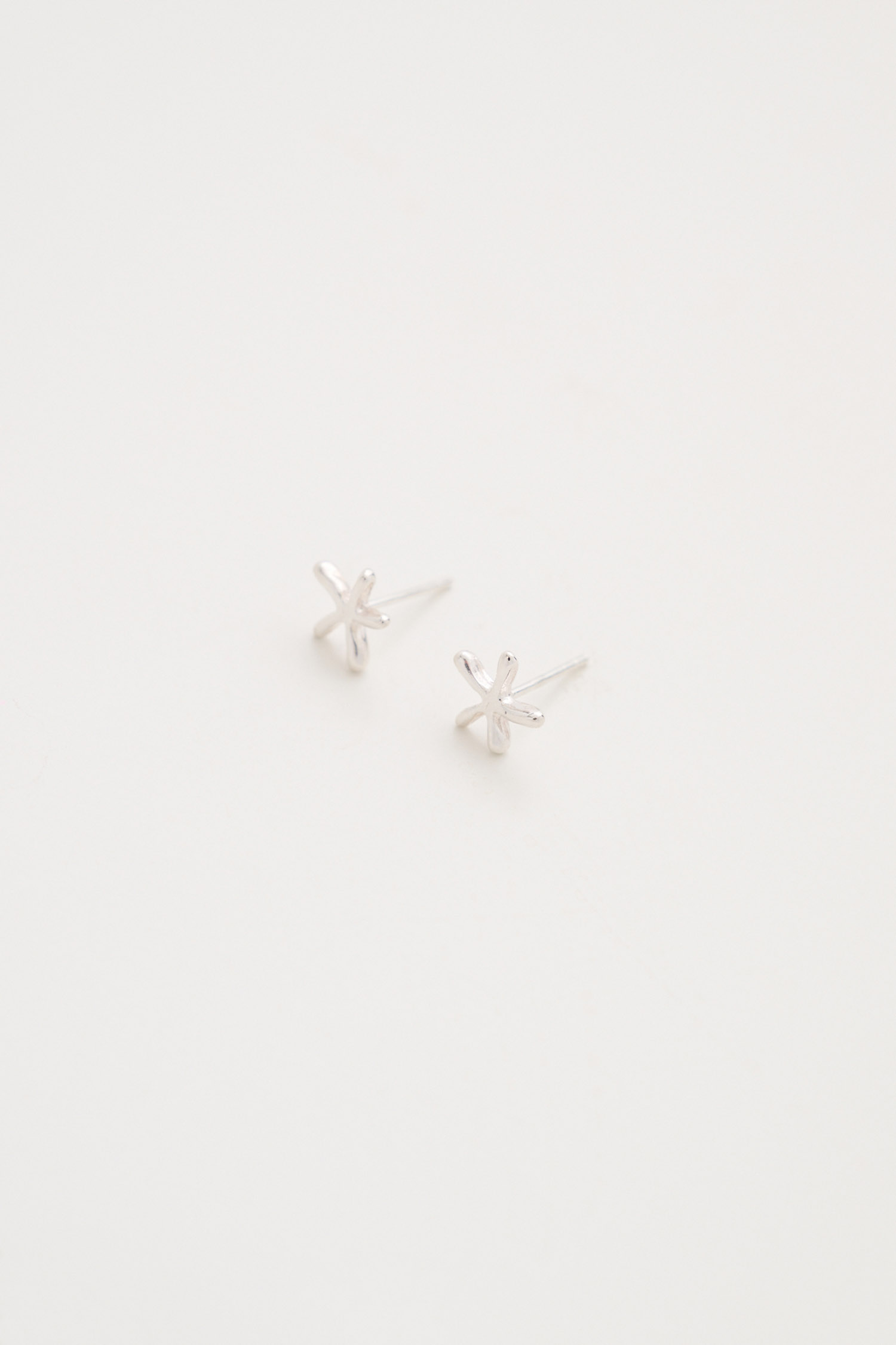 小海星純銀耳環