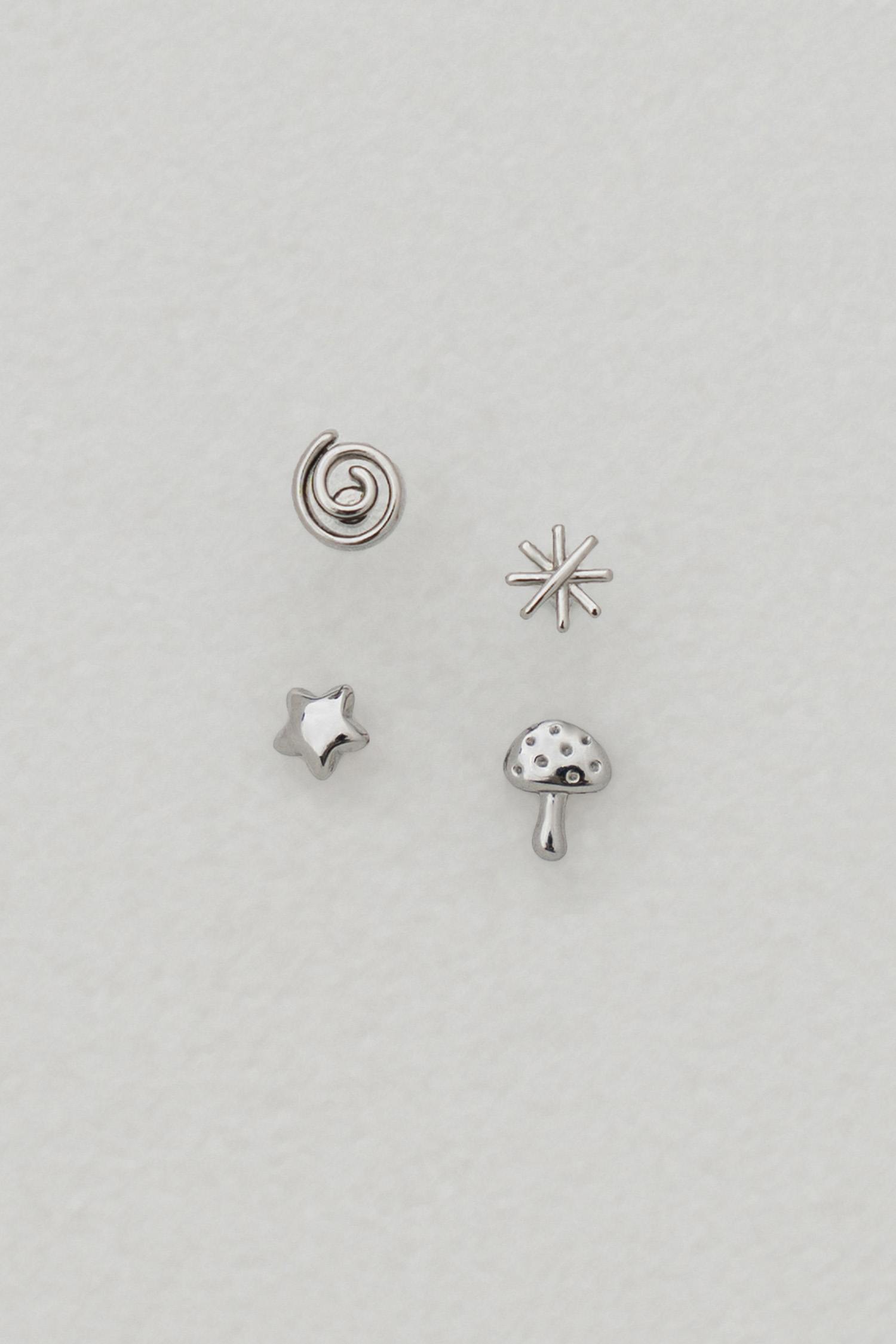 小復古不鏽鋼耳針組