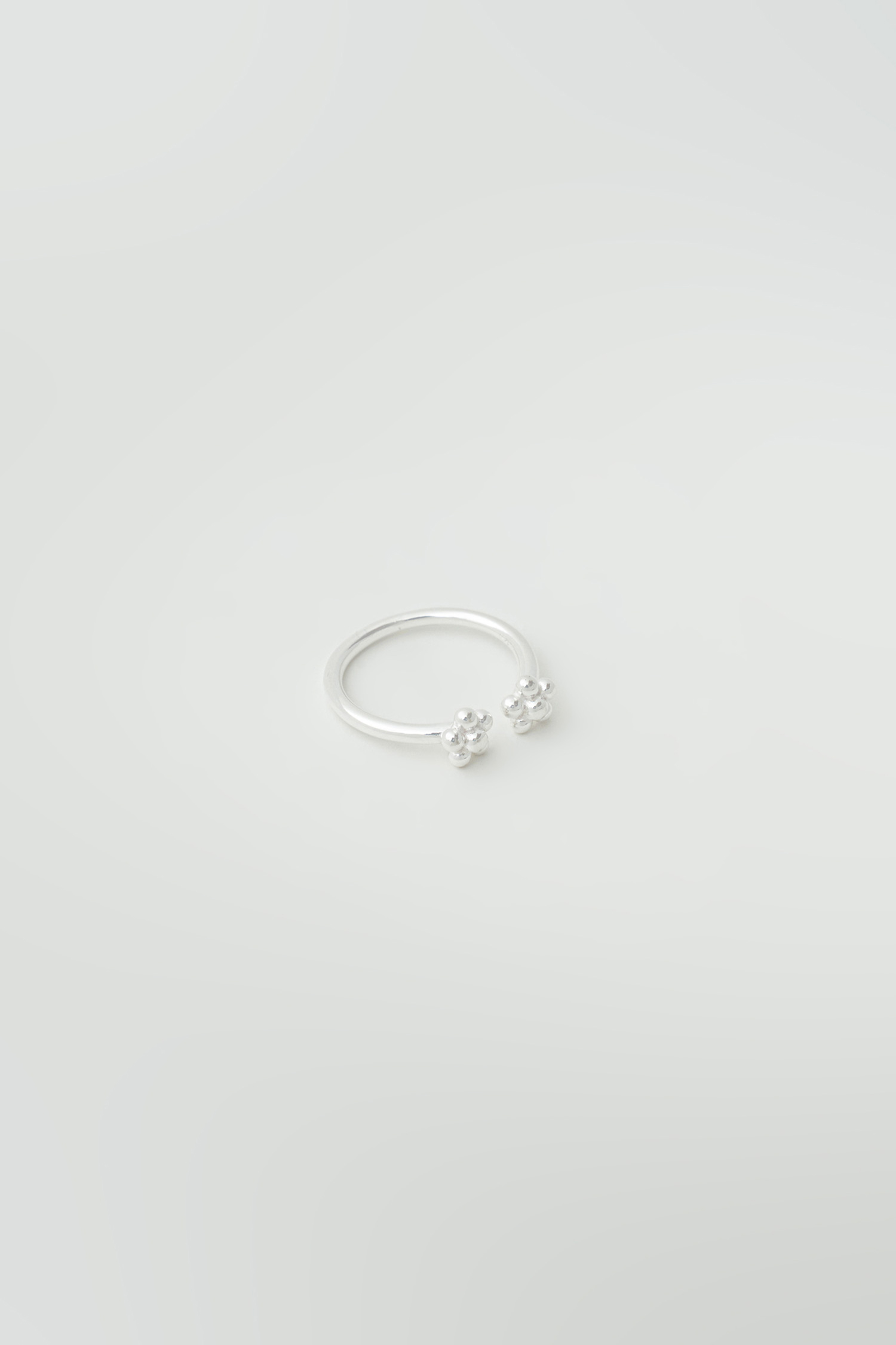 姐妹花純銀戒指