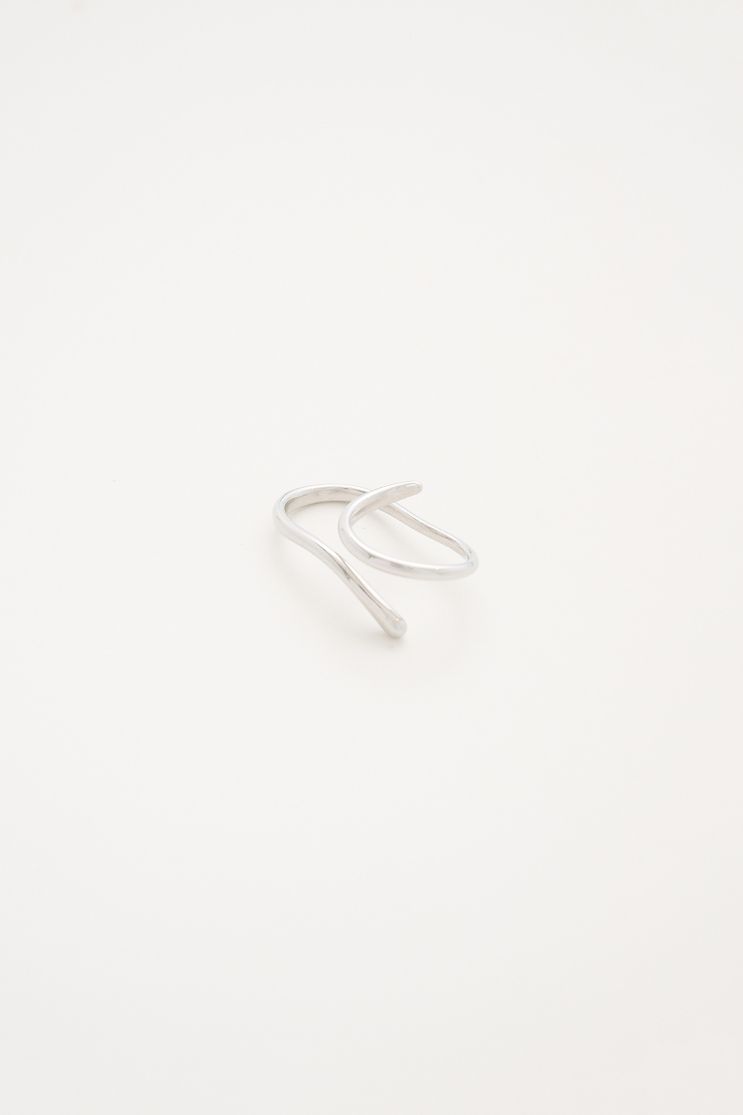 圓潤線條雙指戒